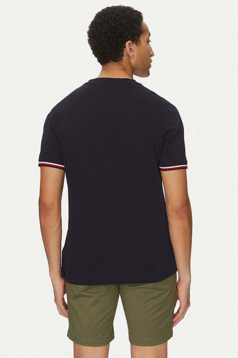 Tommy Hilfiger Camiseta básica y cenefa tricolor