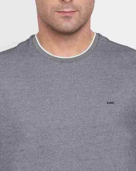 Michael Kors Camiseta de cuello redondo con efecto jaspeado Birdseye