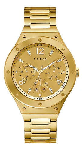 Reloj Dorado Hombre Scope Marca Guess Color Del Fondo Dorado Color De La Correa Dorado Color Del Bisel Dorado