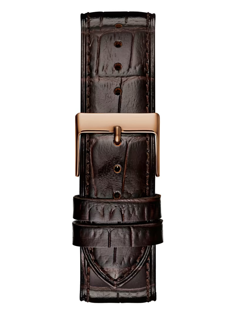 Reloj Dos de doble función en tono oro rosa y azul