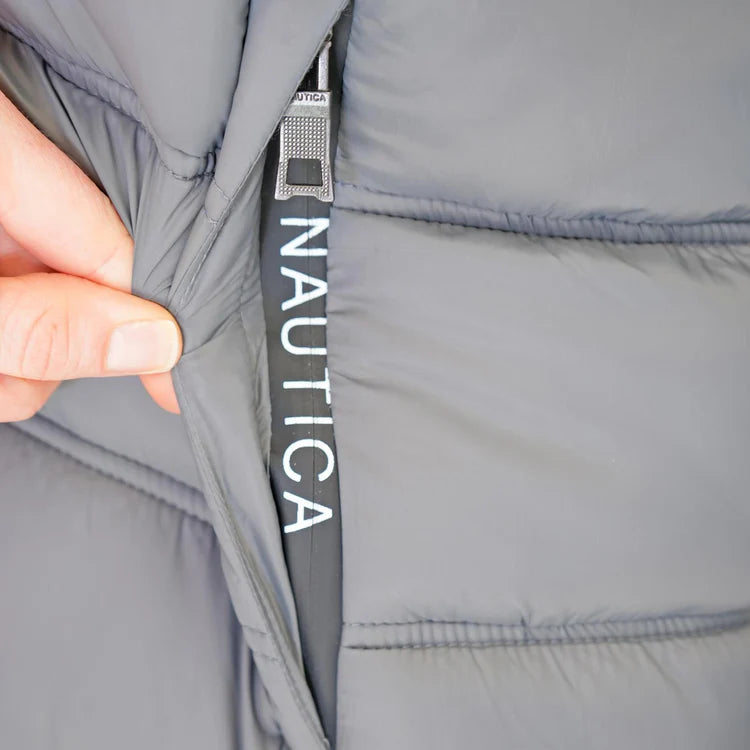 Nautica Performance N83 Hooded Puffer Jacket Grey
