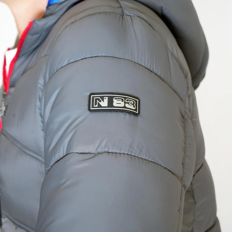 Nautica Performance N83 Hooded Puffer Jacket Grey