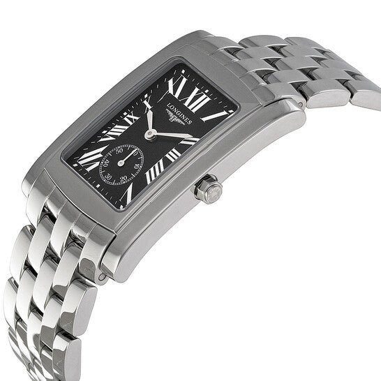 Longines DolceVita Black Dial Stainless Steel Bracele Hombre Watch
