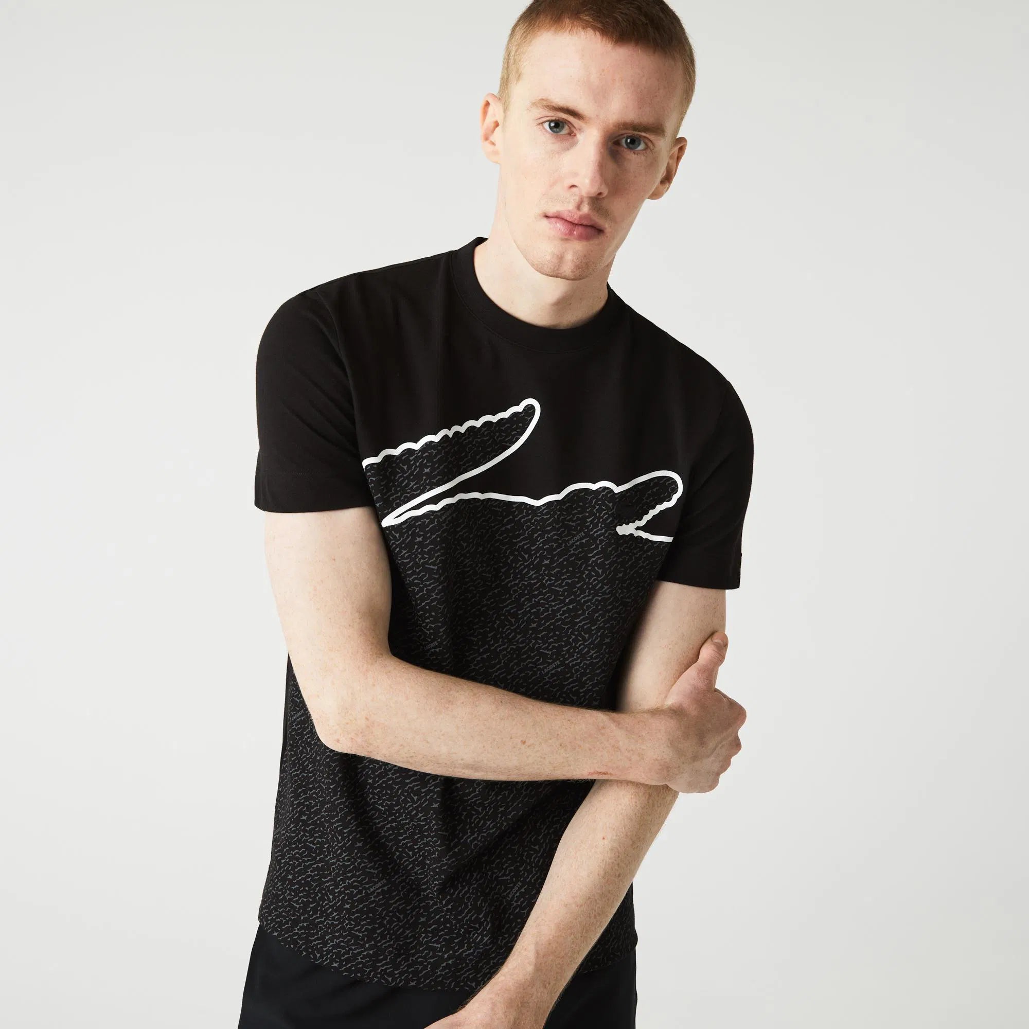 Lacoste Polo de algodón piqué con cuello redondo