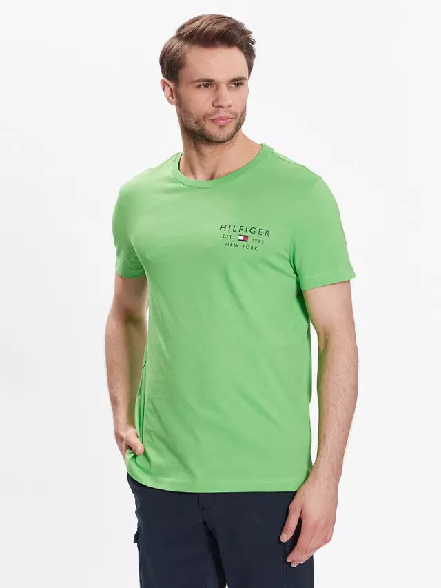 Tommy Hilfiger Camiseta Brand Small Log Verde