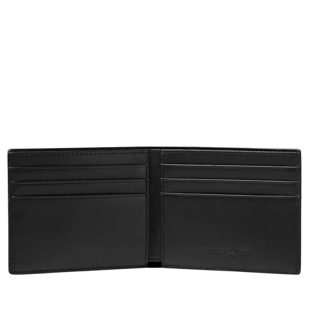 Billetera Bifold Hombre Michael Kors Slim Monogram Negro