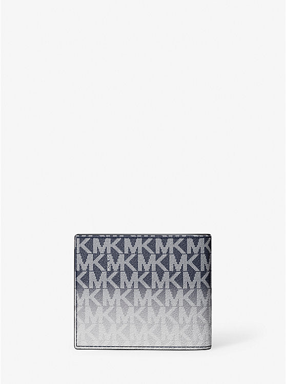 Billetera plegable Cooper ombré Michael Kors con logotipo exclusivo