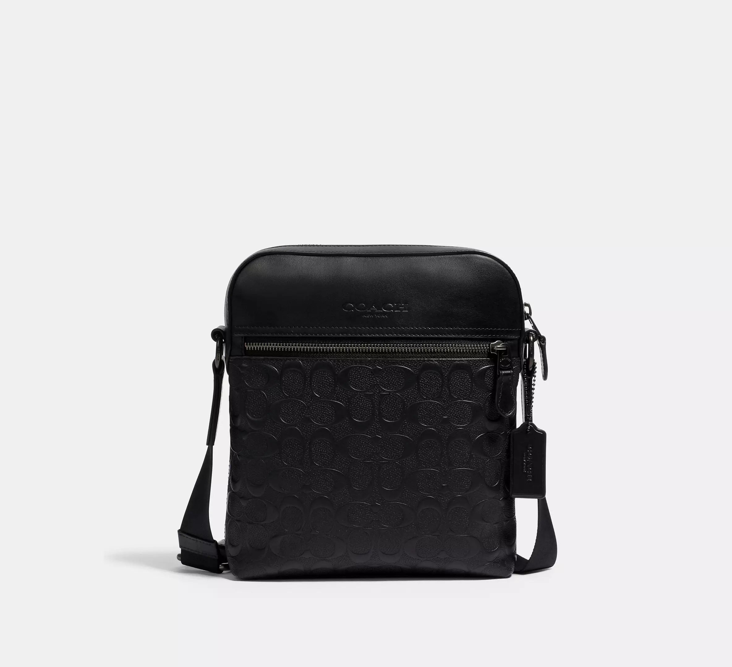 Coach Bolso de vuelo Houston en piel de la marca