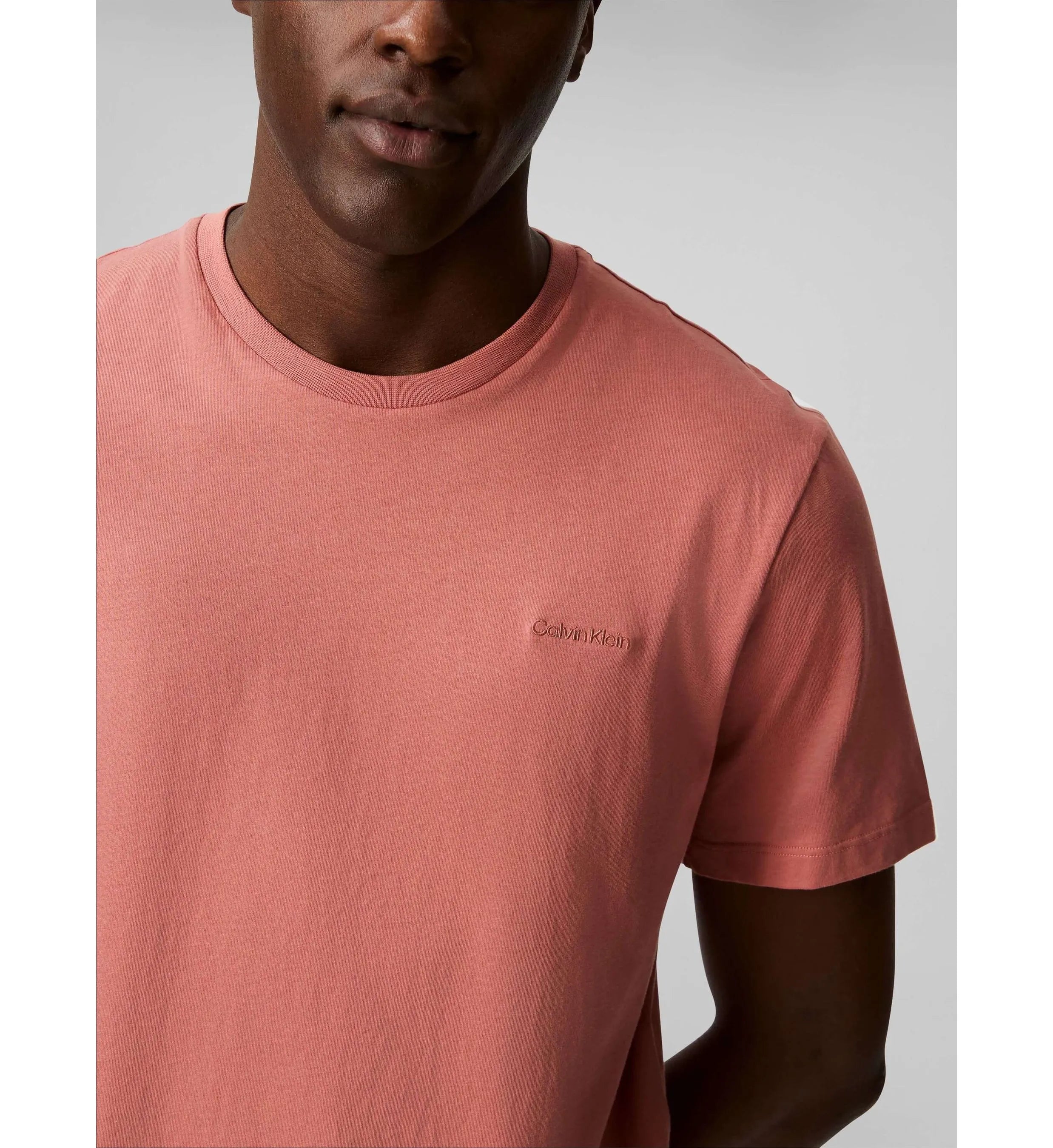Calvin Klein Camiseta Micro Logo Rosa