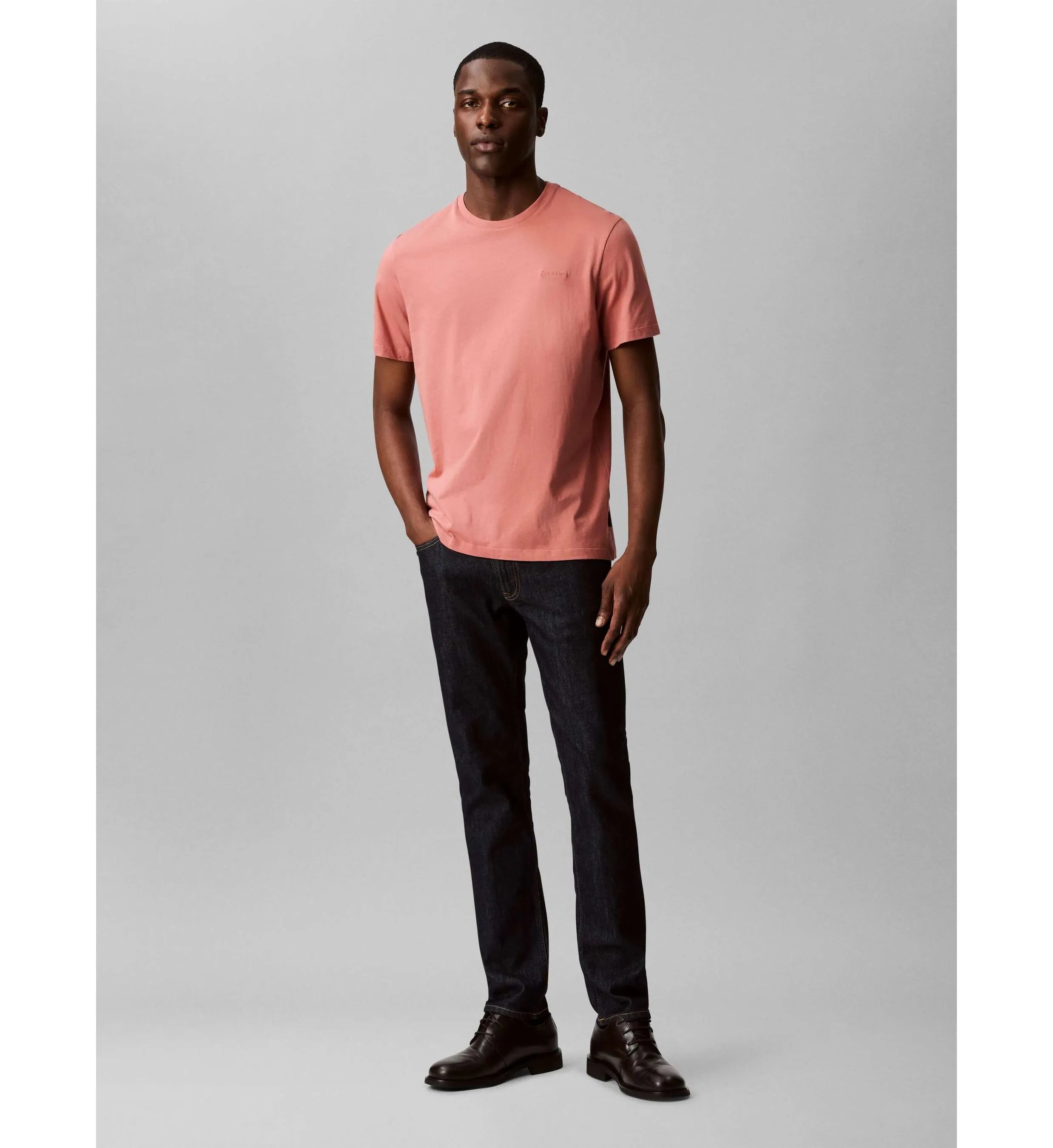 Calvin Klein Camiseta Micro Logo Rosa