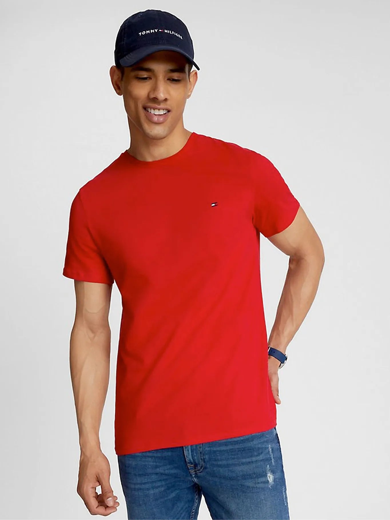 Tommy Hilfiger Polera Essential Cotton C-Neck Slim Fit