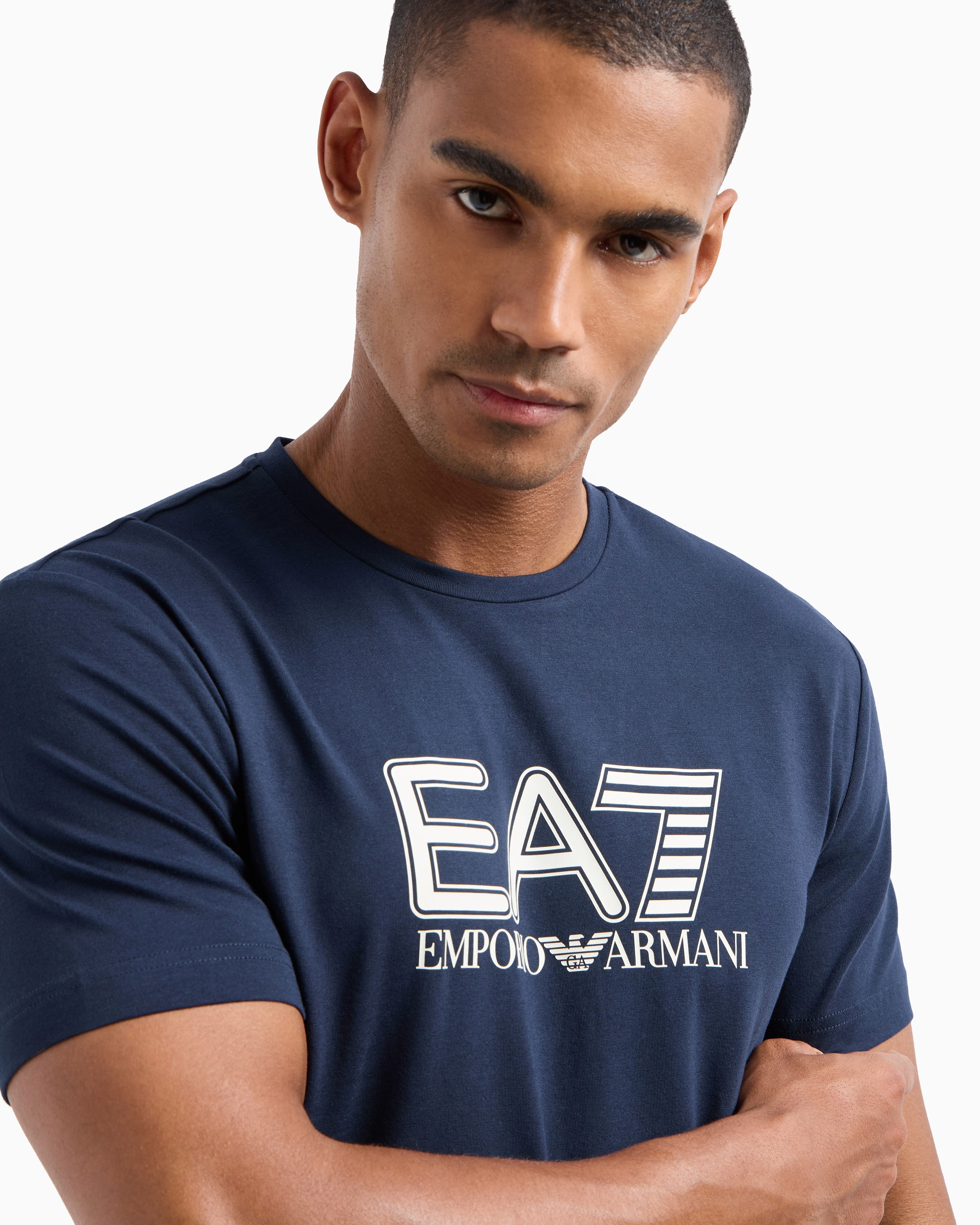 Armani Exchange Visibility stretch-cotton, short-sleeved crew-neck T-shirt