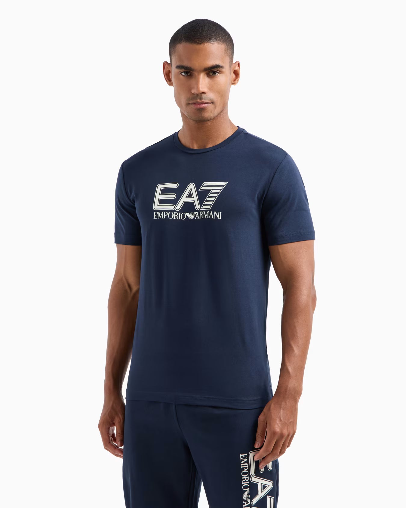Armani Exchange Visibility stretch-cotton, short-sleeved crew-neck T-shirt