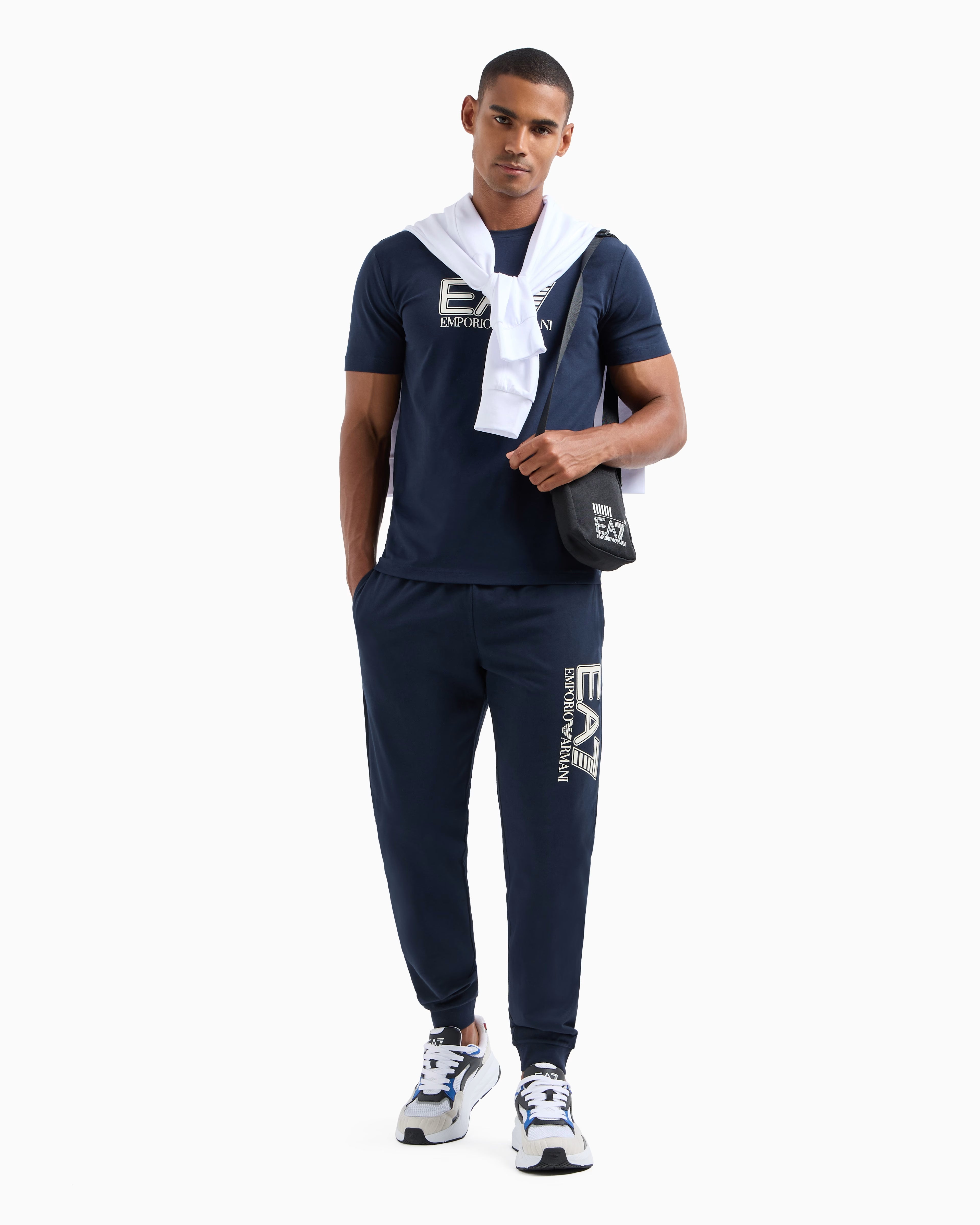 Armani Exchange Visibility stretch-cotton, short-sleeved crew-neck T-shirt