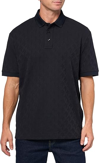 Armani Exchange Polo Allover Monogram Logo