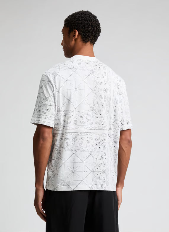 Armani exchange Camiseta de algodón estilo motero - Blanca