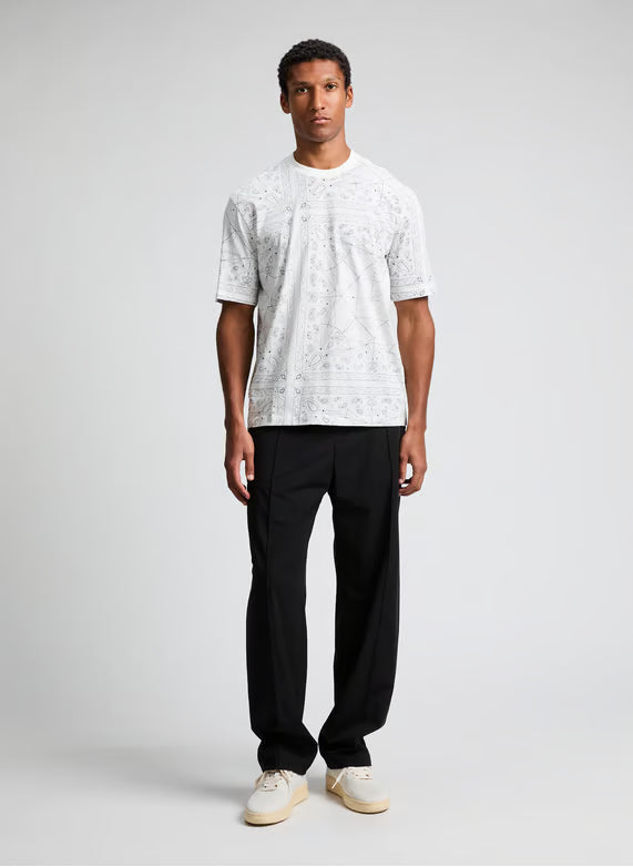 Armani exchange Camiseta de algodón estilo motero - Blanca