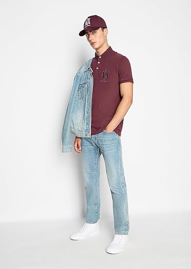 Armani Exchange Polo bordado Icon Logo