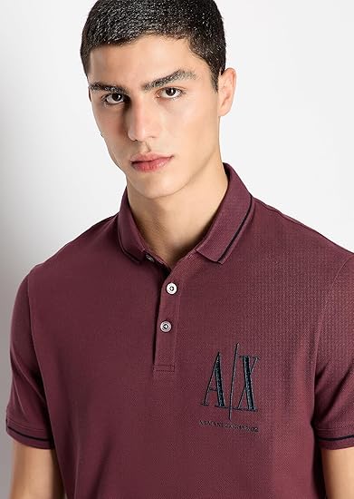 Armani Exchange Polo bordado Icon Logo