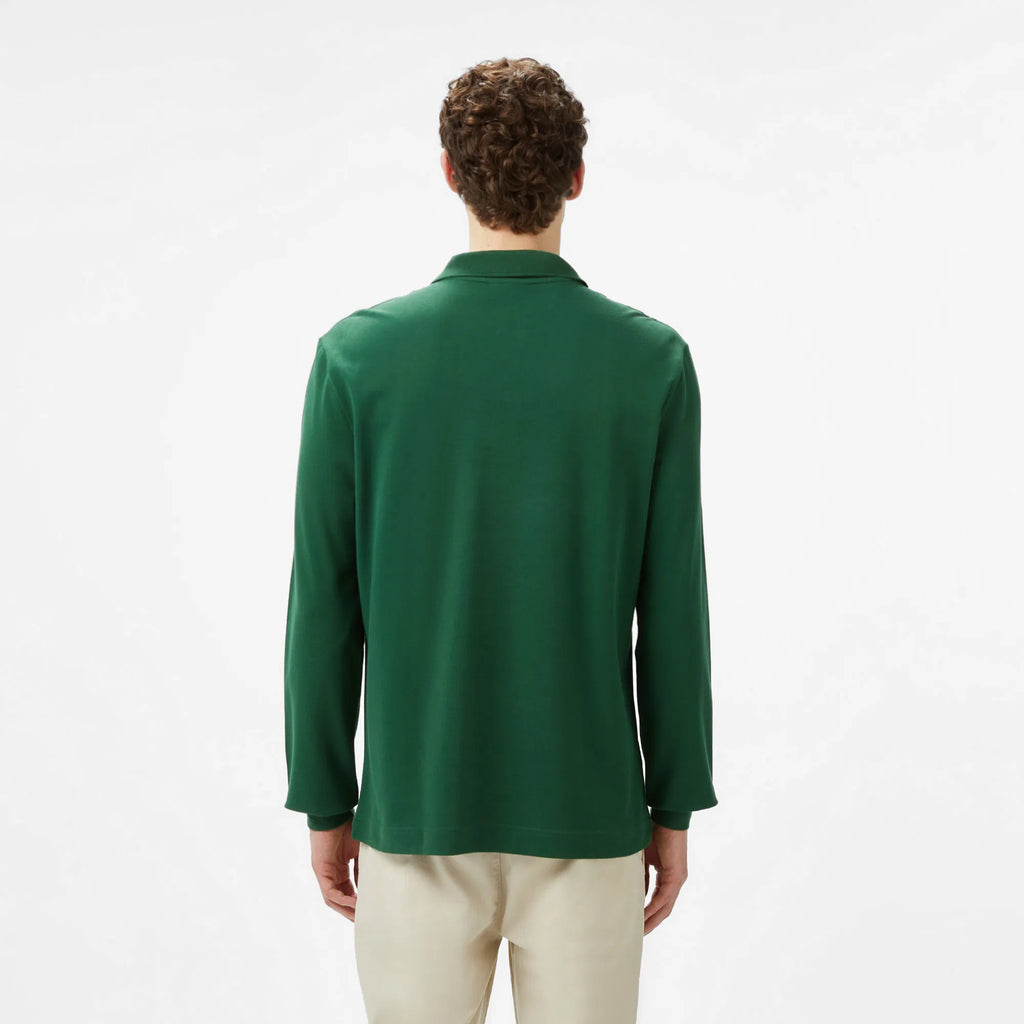 Lacoste Polo de manga larga de corte regular de algodón