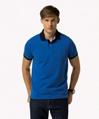 TOMMY JACQUARD SLIM POLO