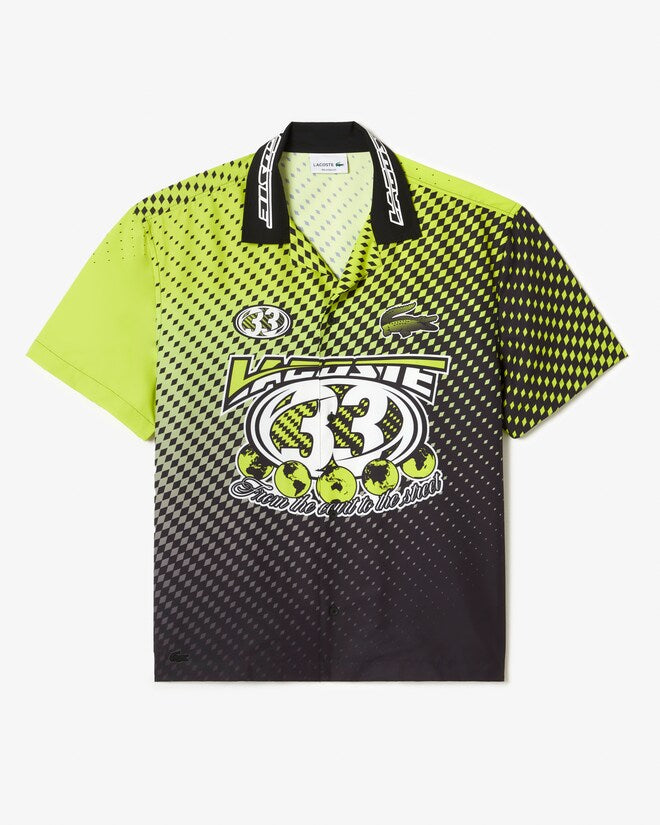 Camisa Lacoste de manga corta con estampado de cuadros
