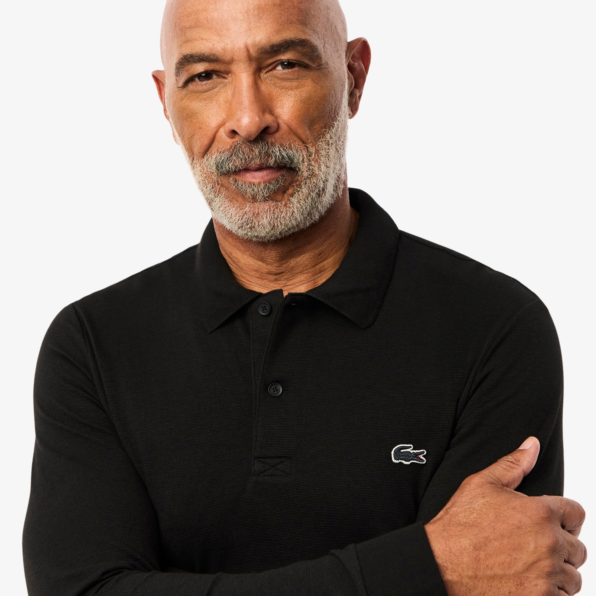 Lacoste Polo de manga larga de corte regular de algodón