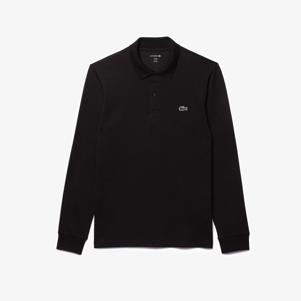 Lacoste Polo de manga larga de corte regular de algodón