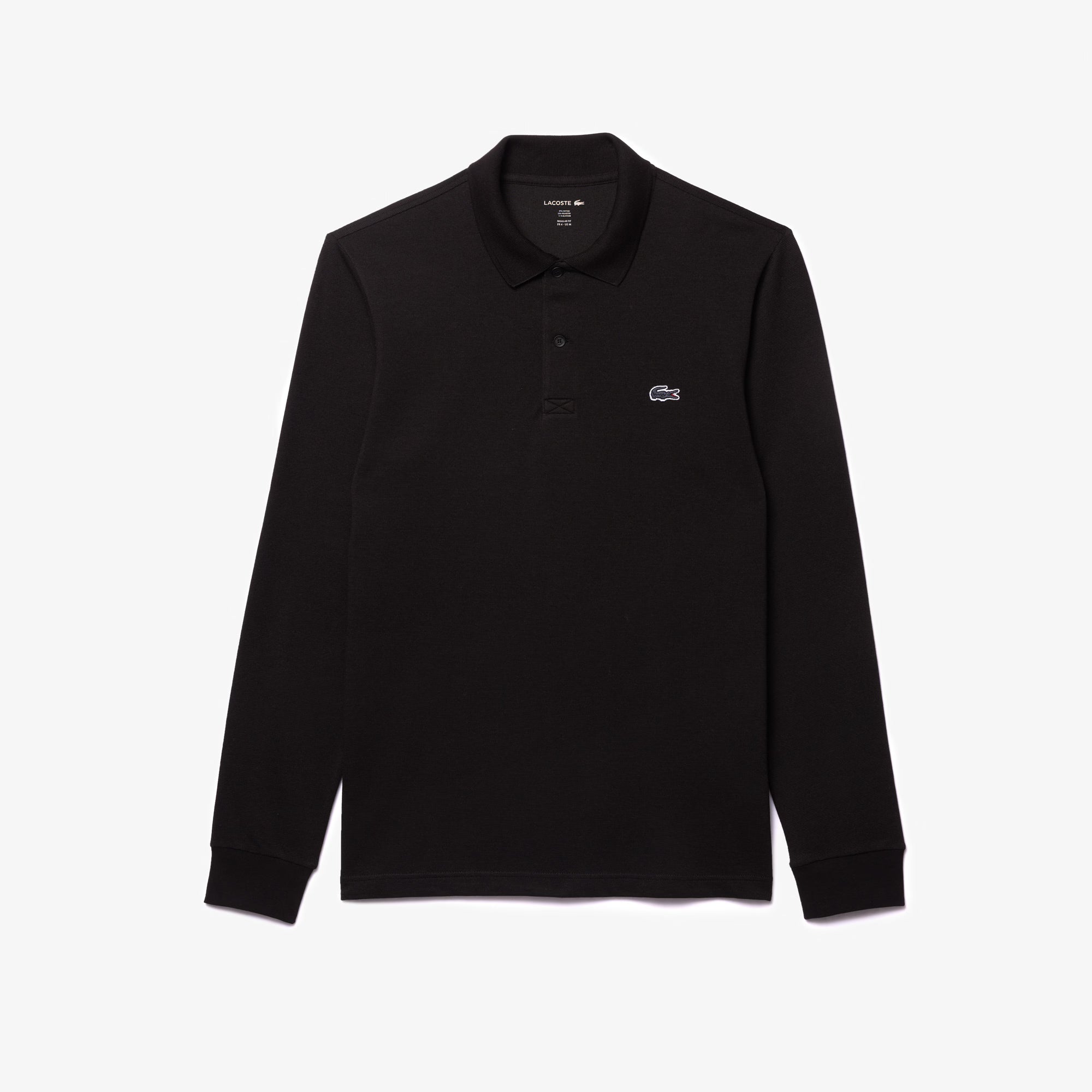 Lacoste Polo de manga larga de corte regular de algodón