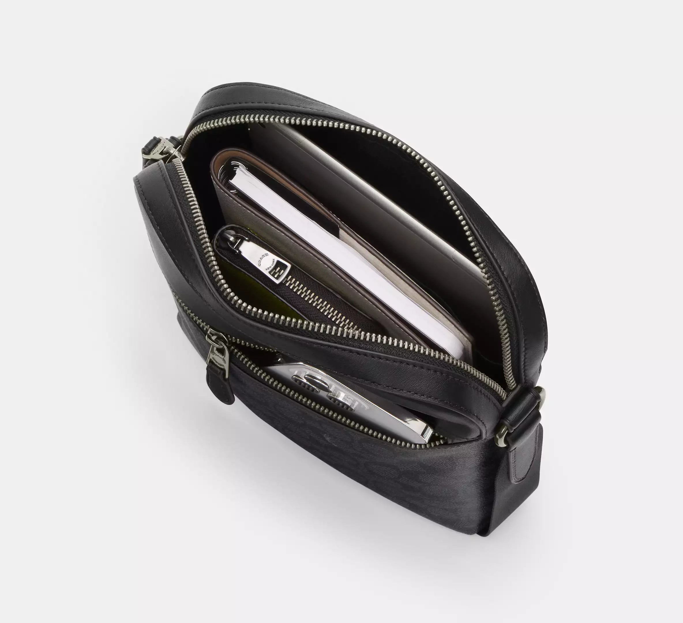 Coach Bolso de vuelo Houston en piel de la marca