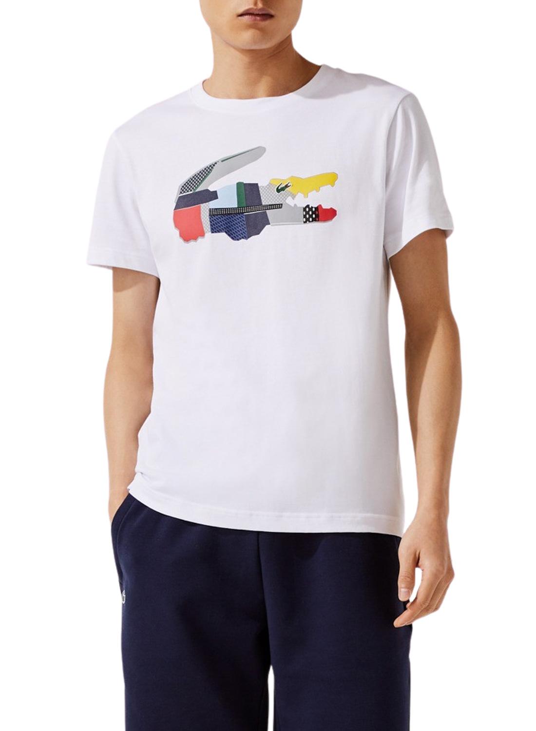 Lacoste T-Shirt Blanco con logo
