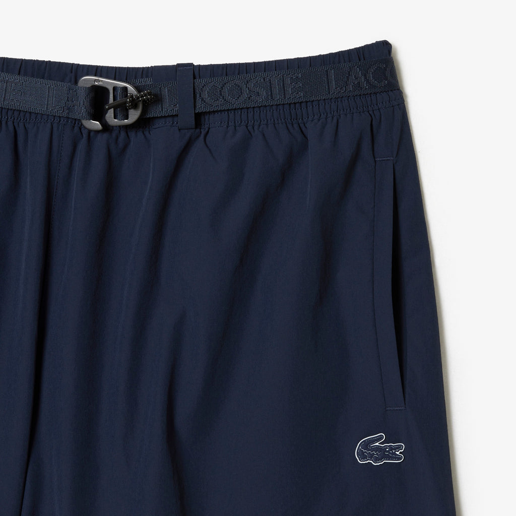 Lacoste Bañador de rayas con logotipo de secado rápido