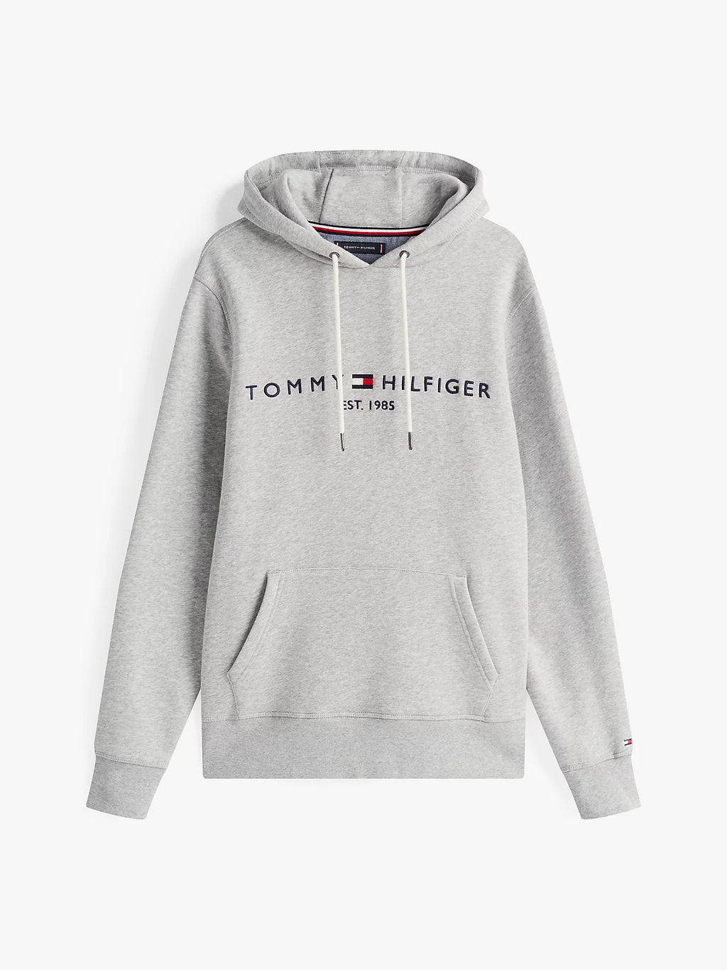 Tommy hilfiger Sudadera de felpa de algodón elástico con capucha y logo