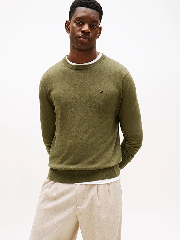 Tommy hilfiger Jersey de cuello redondo con cachemira
