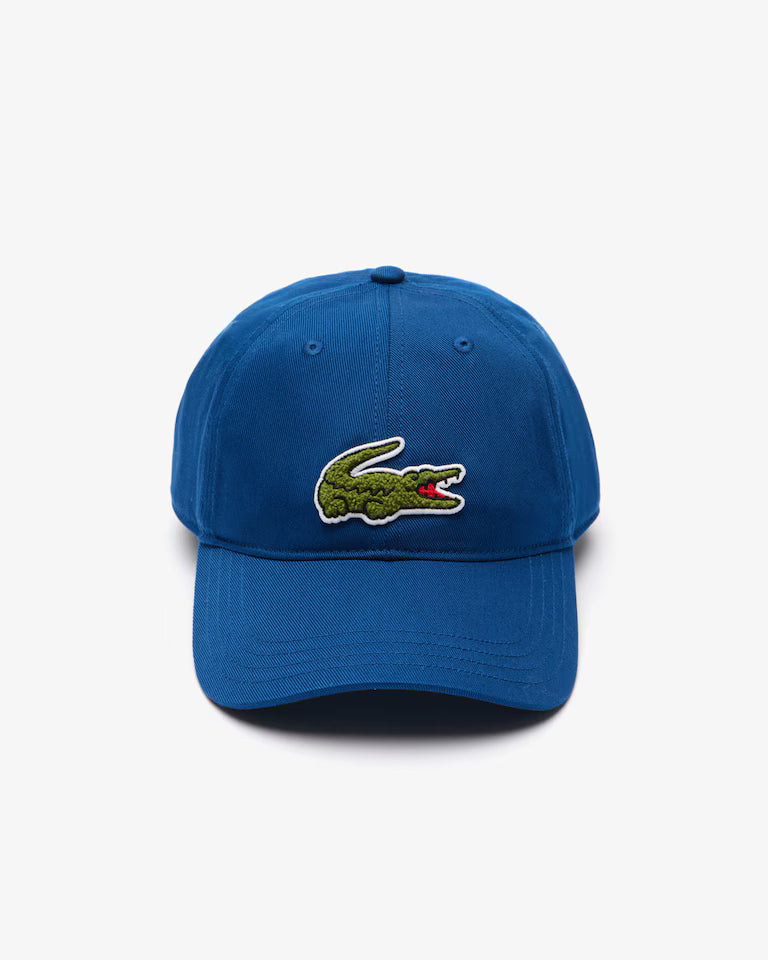 Gorra Lacoste unisex de sarga de algodón con insignia de cocodrilo