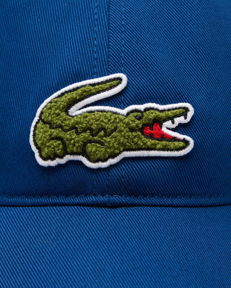 Gorra Lacoste unisex de sarga de algodón con insignia de cocodrilo
