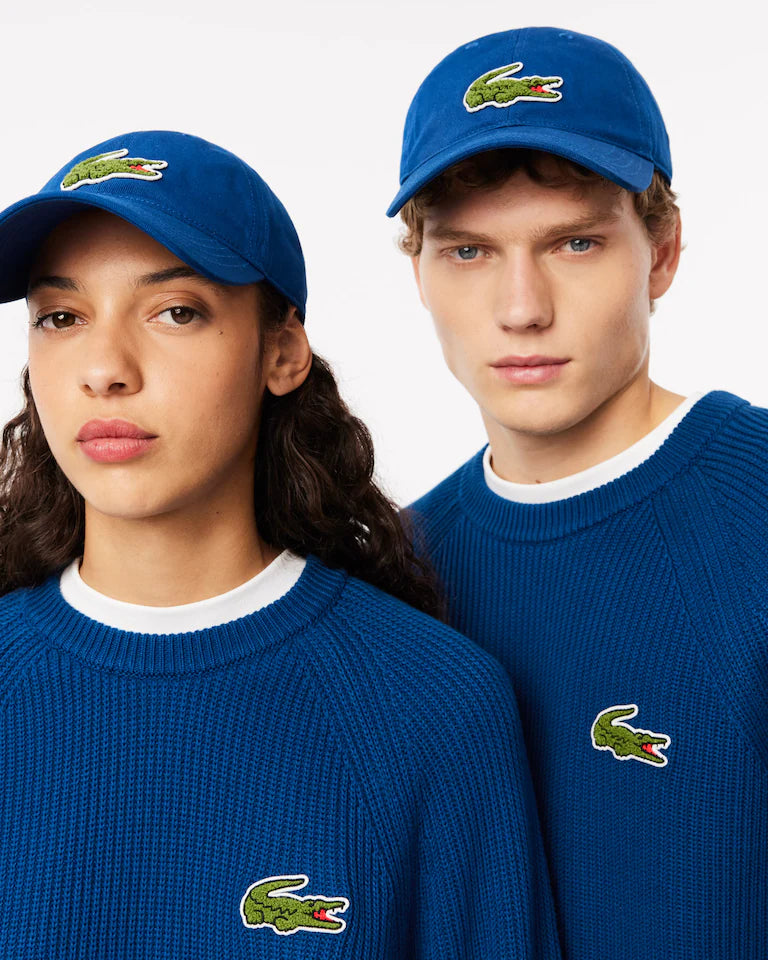 Gorra Lacoste unisex de sarga de algodón con insignia de cocodrilo