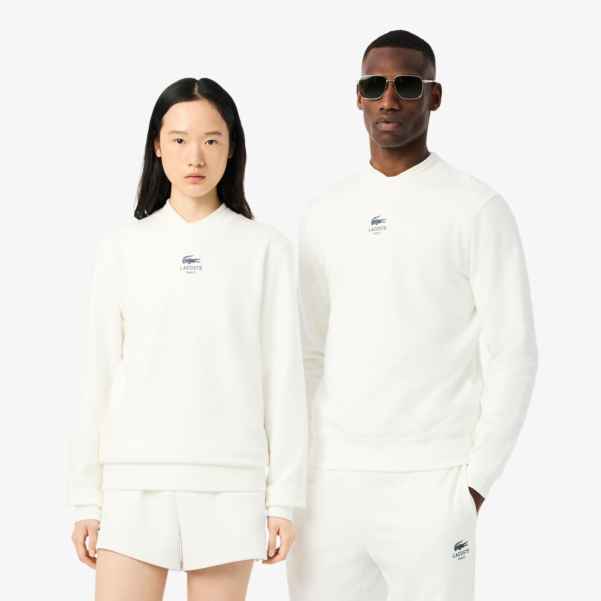 Lacoste Sudadera de polar estampada