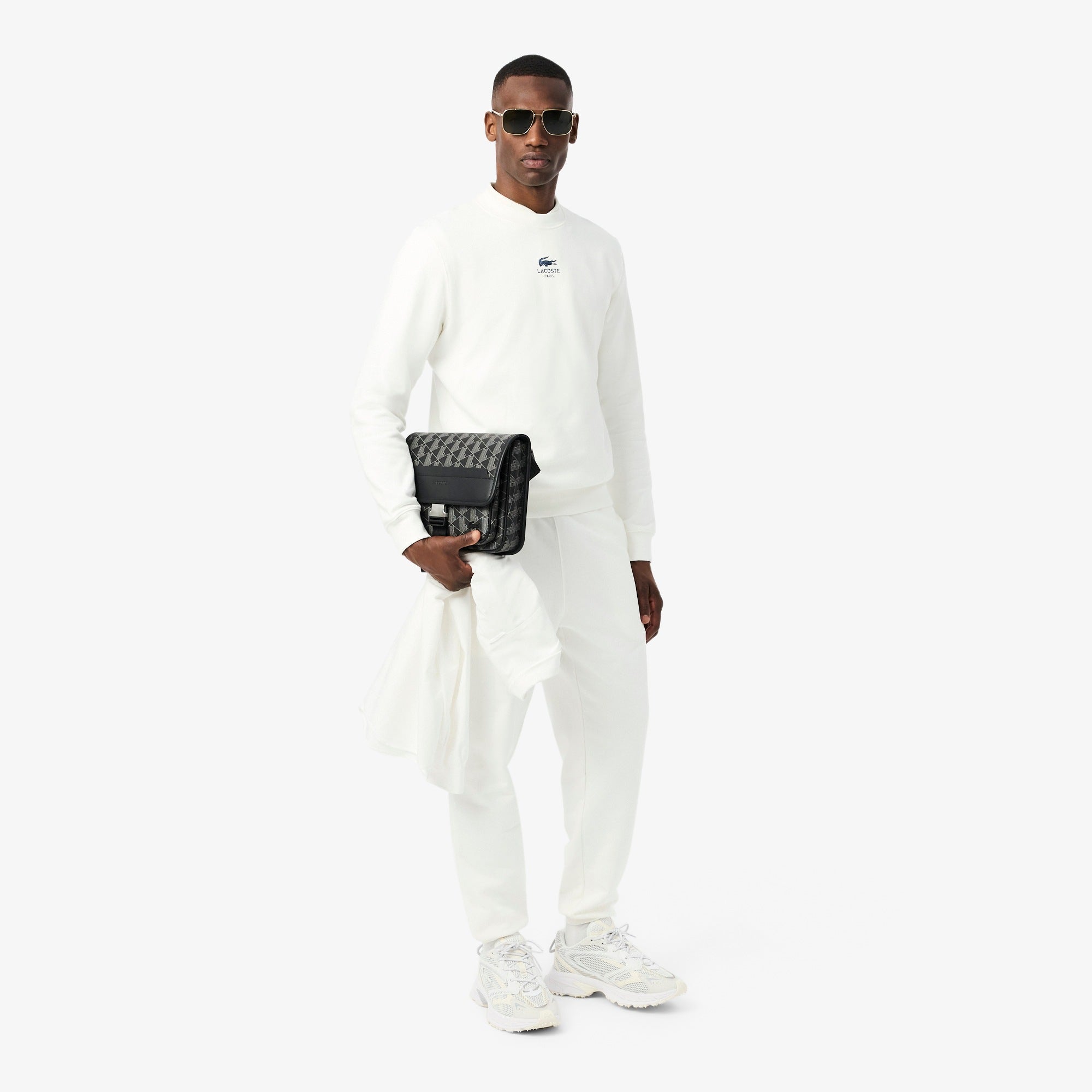 Lacoste Sudadera de polar estampada
