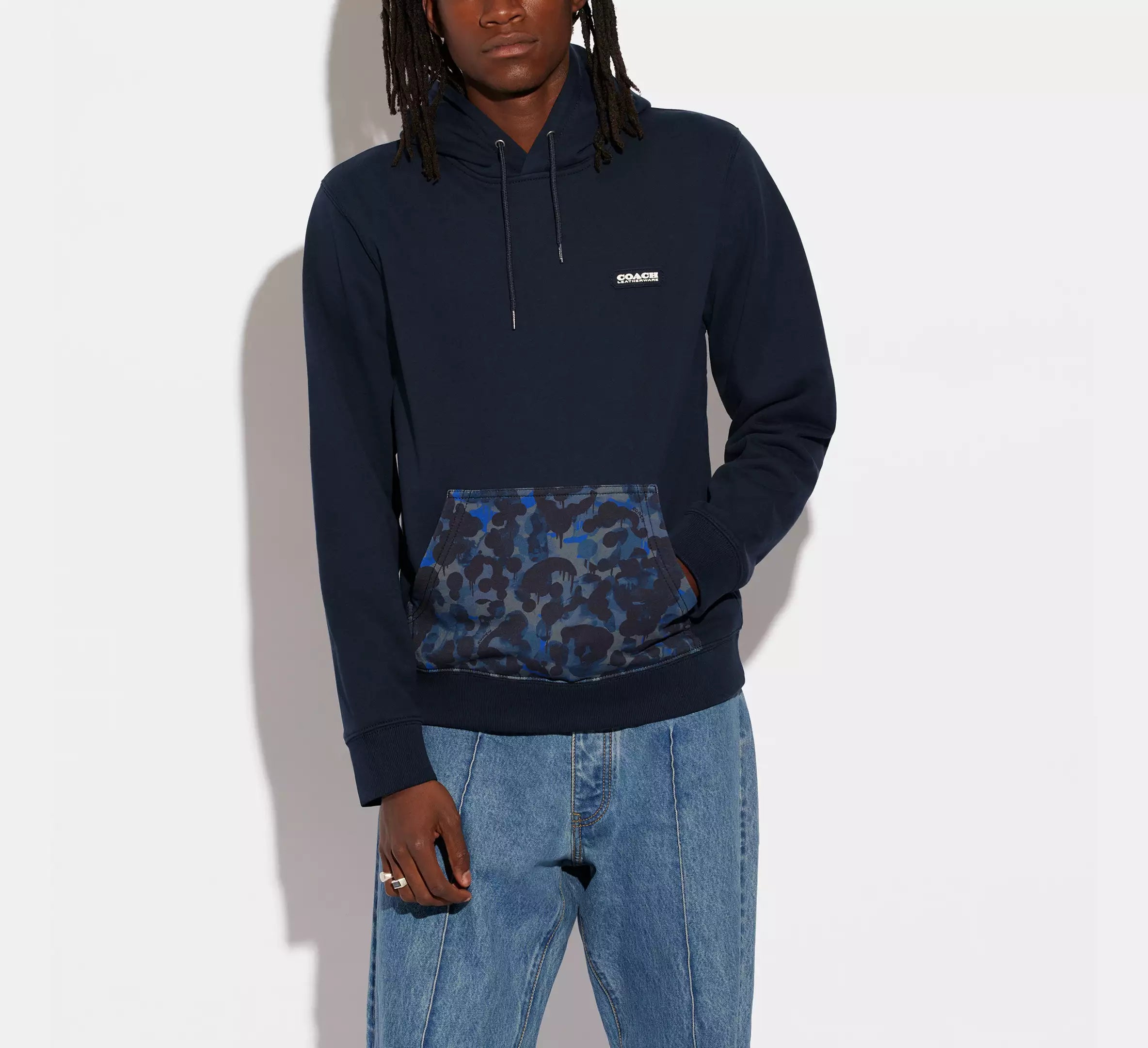 Coach Sudadera Con Capucha Y Estampado De Camuflaje