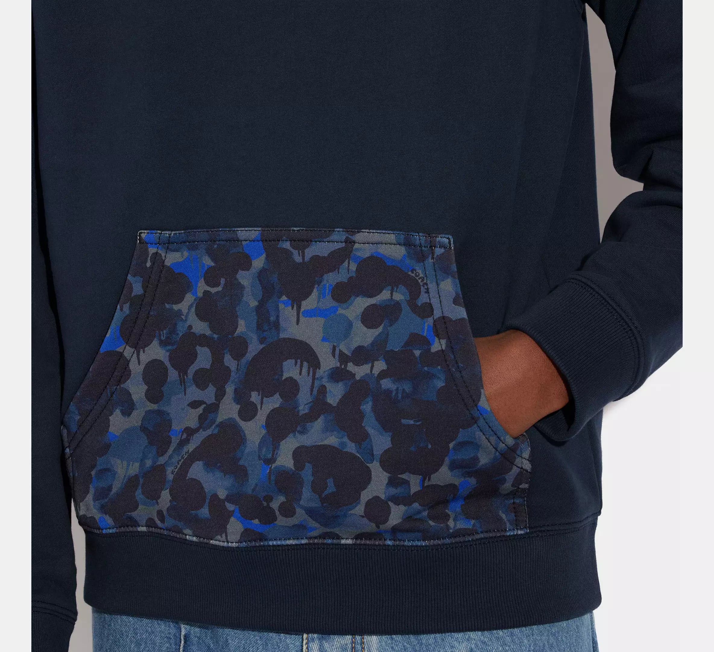 Coach Sudadera Con Capucha Y Estampado De Camuflaje