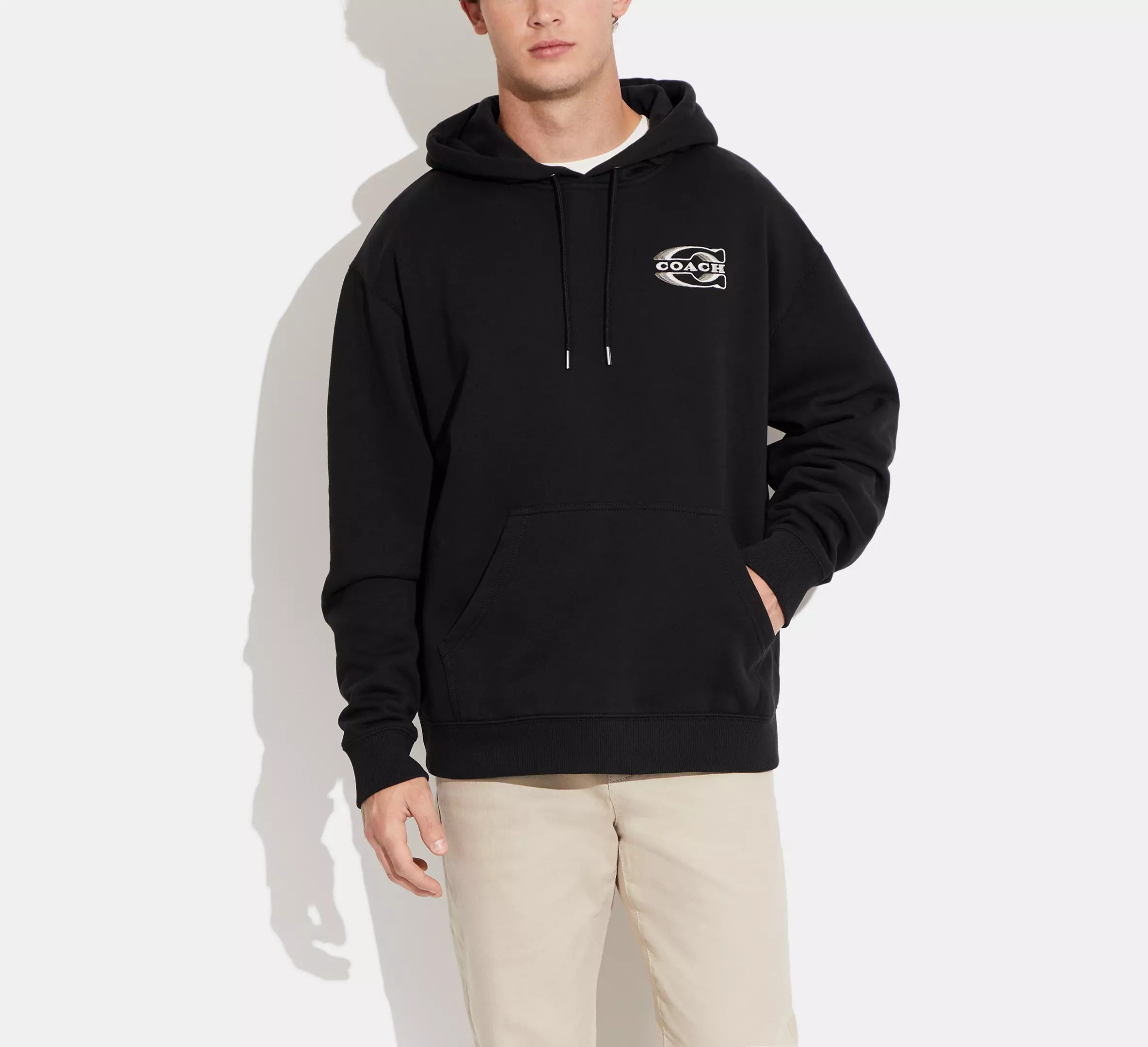 Coach Polera con capucha con firma degradada