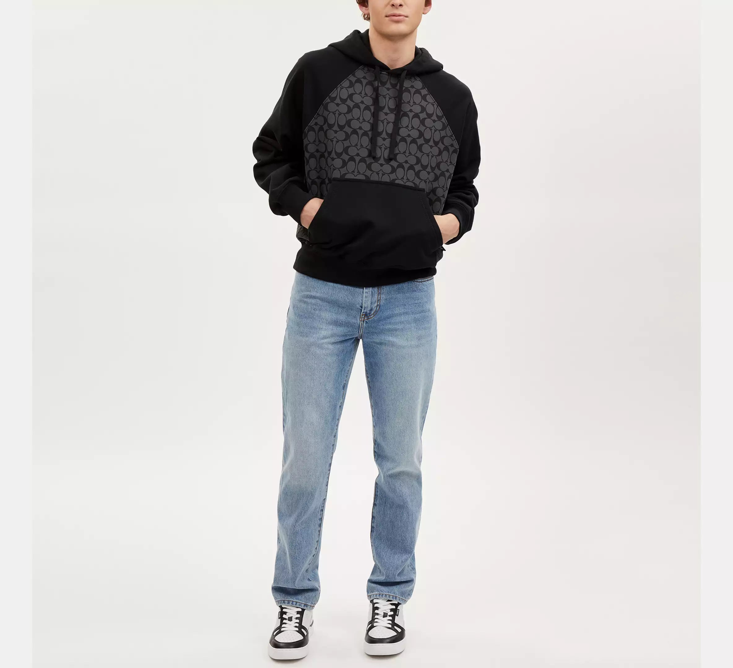 Coach Polera con capucha de la firma
