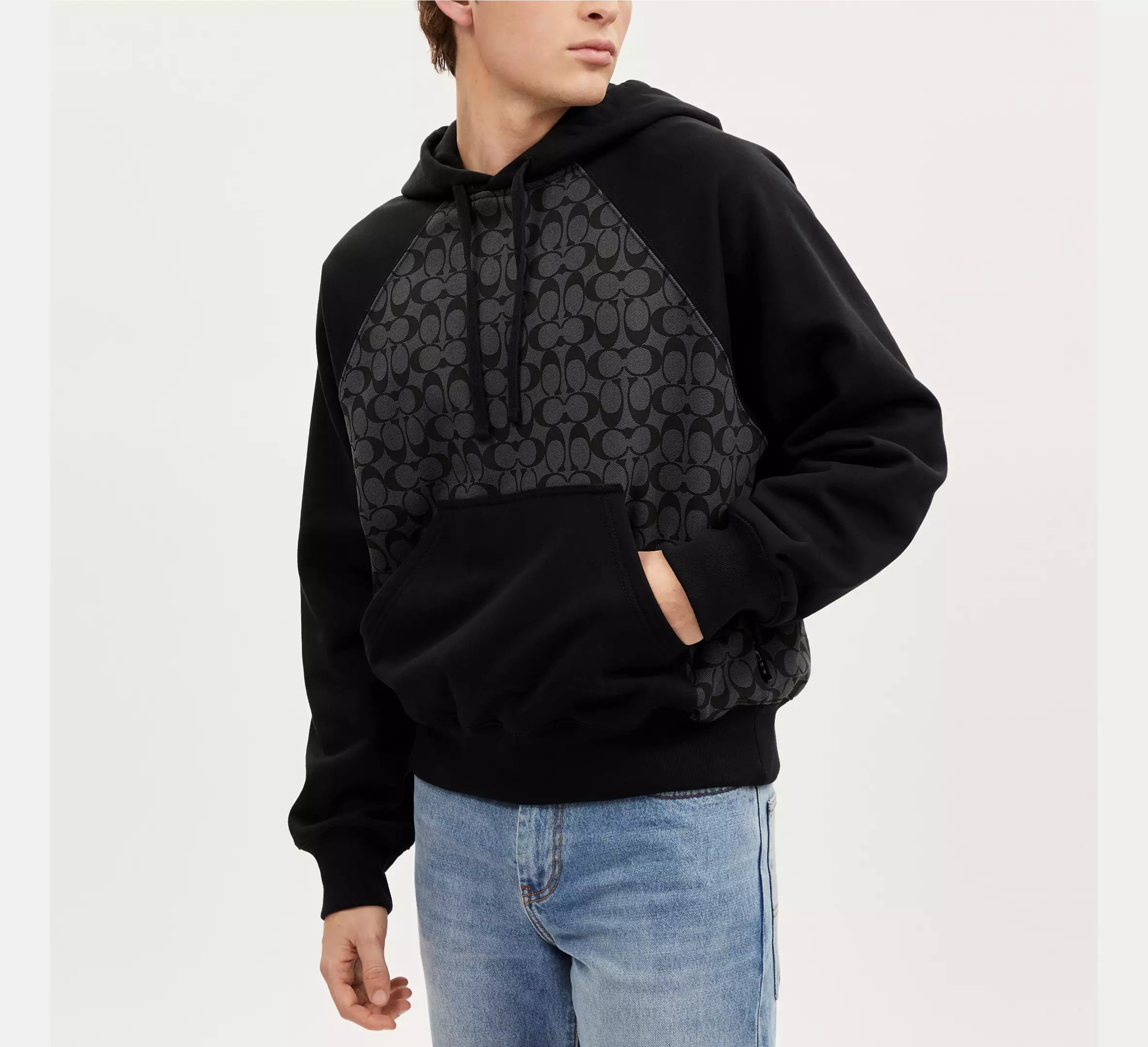 Coach Polera con capucha de la firma
