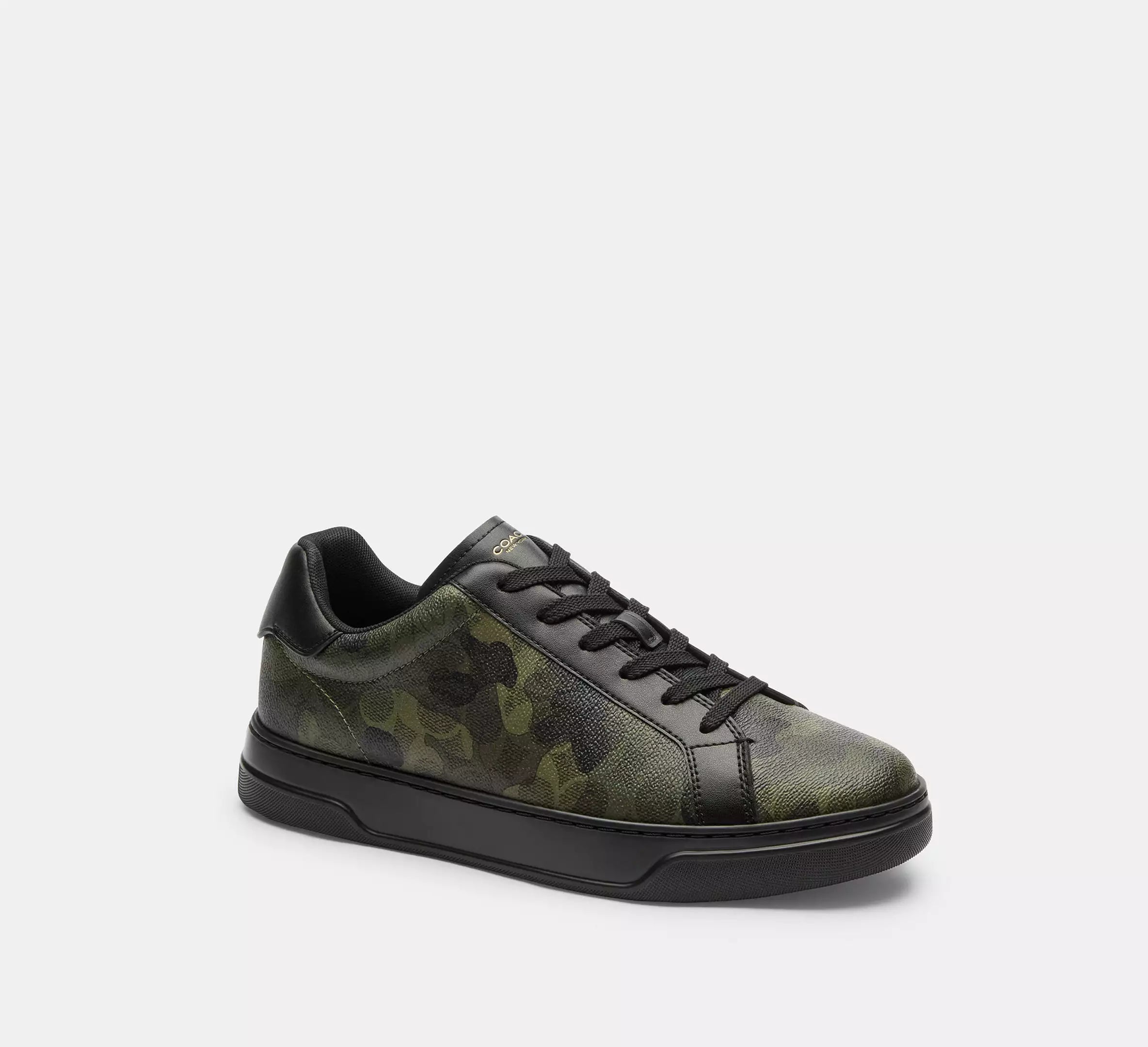 Coach High Line Sneaker In Signature Camo Print