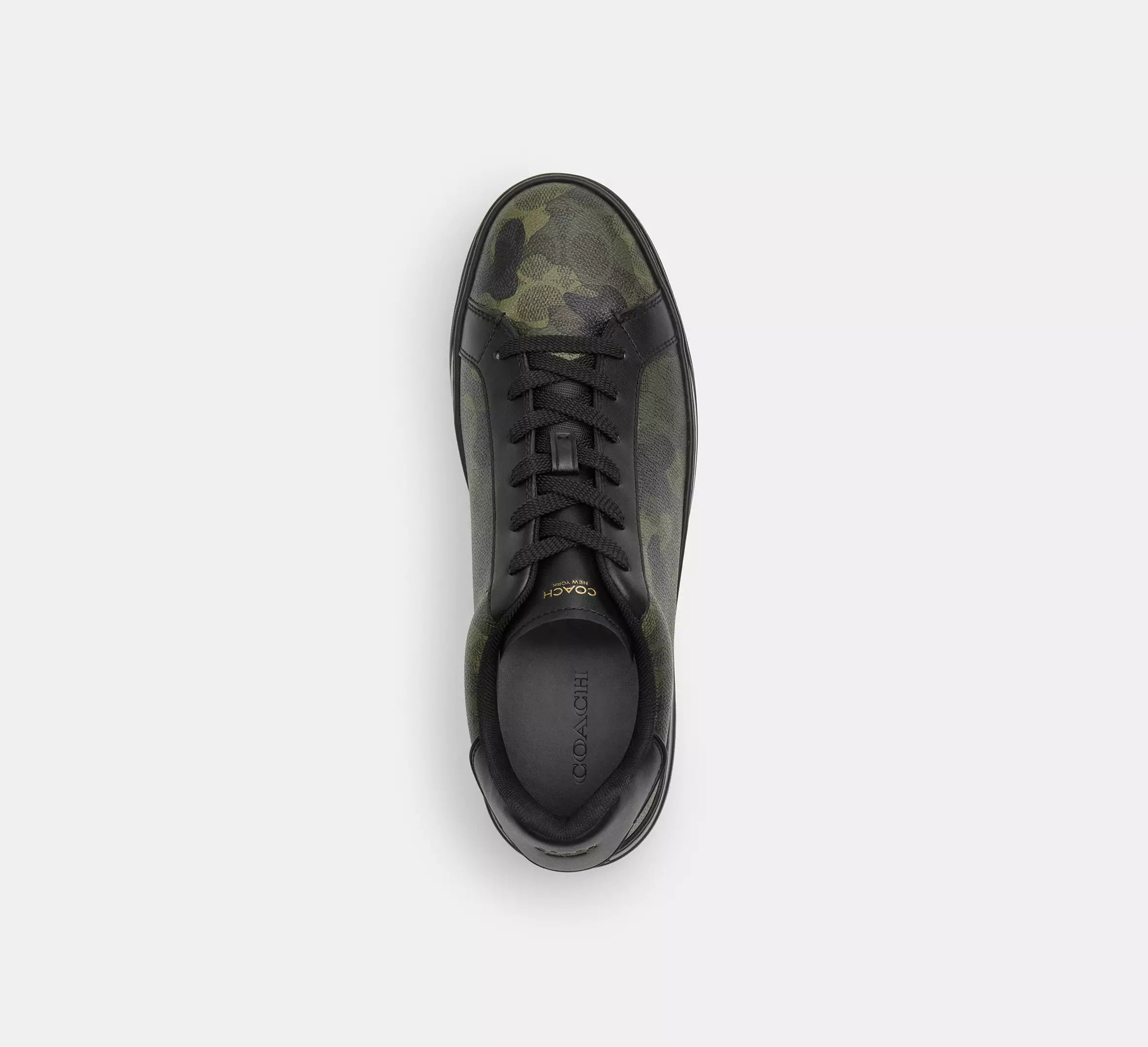 Coach High Line Sneaker In Signature Camo Print