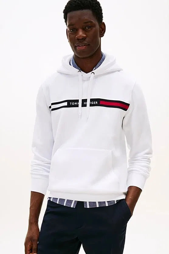 Tommy Hilfiger Polera con cordón y logo en el pecho