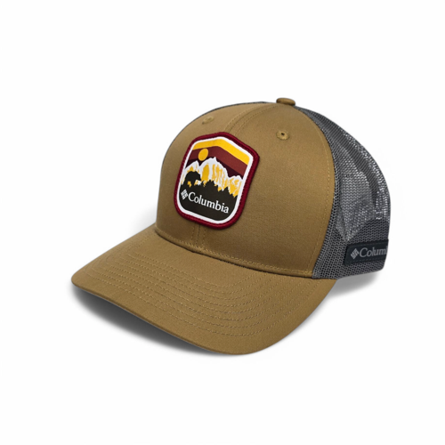 GORRA NORMAL - COLUMBIA - SNAP BACK HAT - CAMIONERA - MOSTAZA/GRIS/CAFE