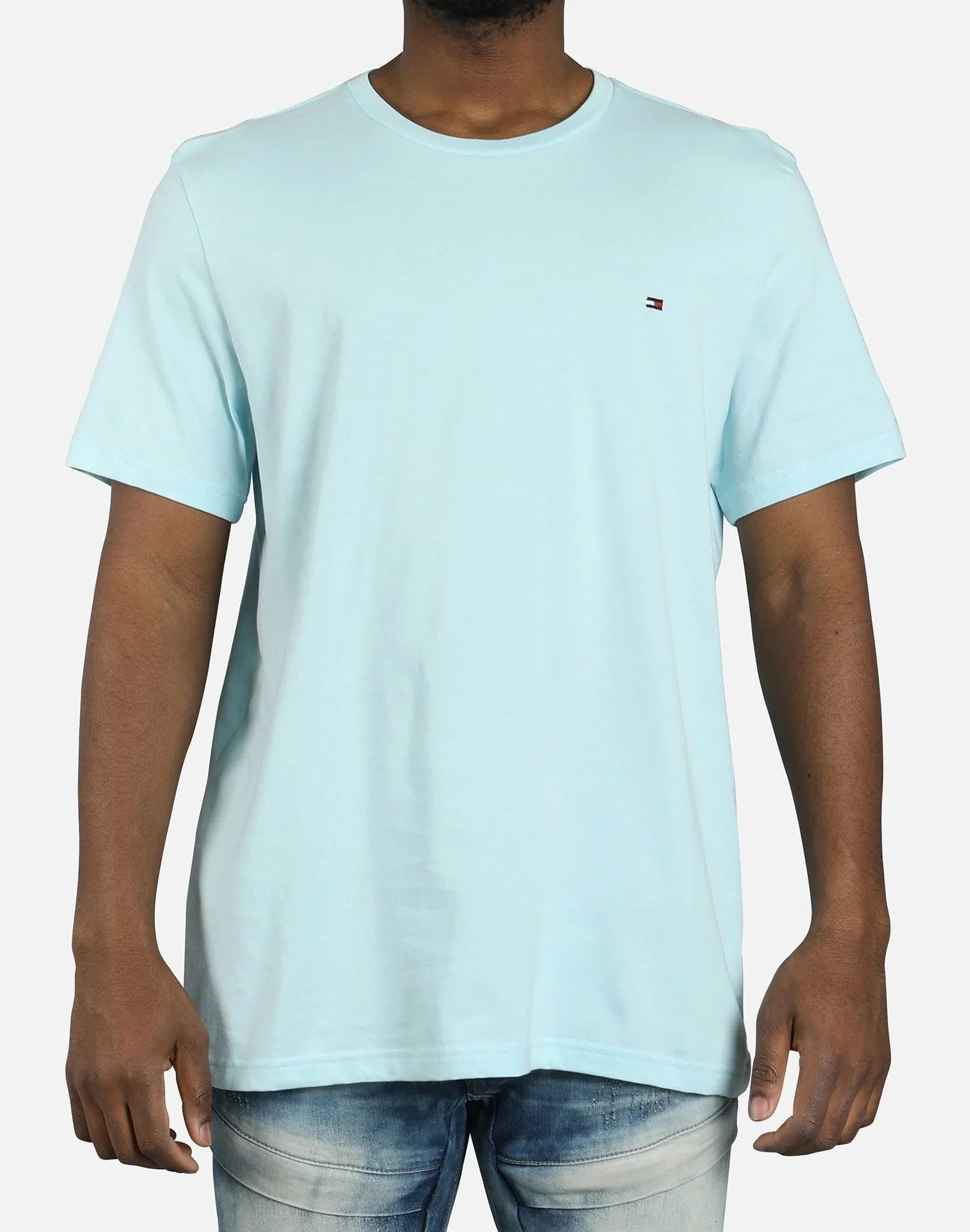 Tommy Hilfiger Camiseta de Cuello Redondo con Bandera